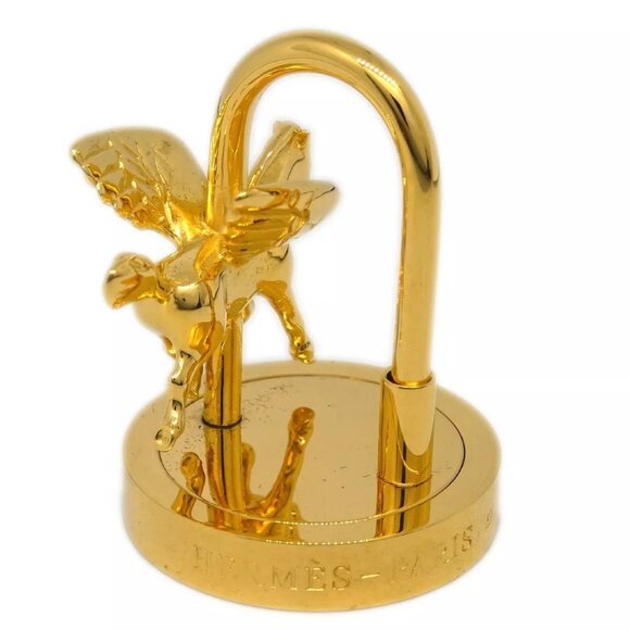 Hermes 2007 Entrez dans la danse! Pegasus Cadena Gold Small Good - Picture 1 of 5